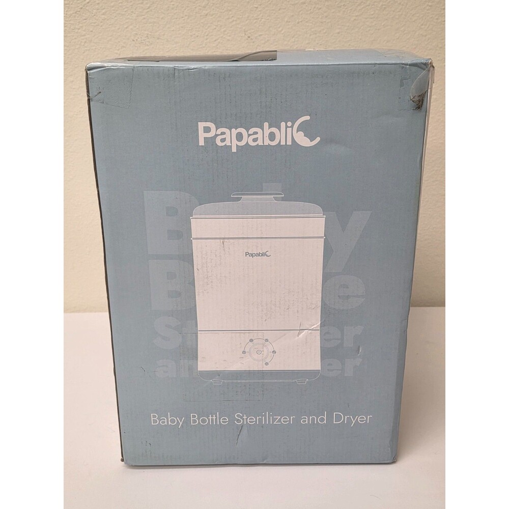 Papablic Baby Bottle Sterilizer and Dryer Pro - Electric Steam - BPA Free - Gray